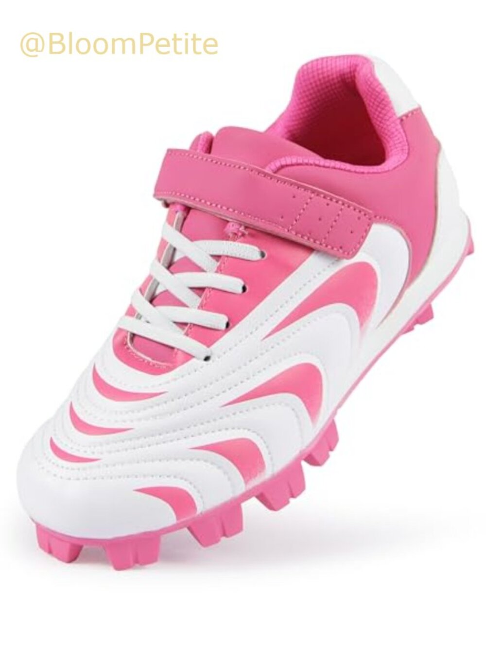 Kids Baseball Cleats Softball Shoes Elastic Lace Hook & Loop Lightweight